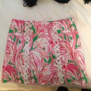 Lilly Pulitzer flamingo skirt